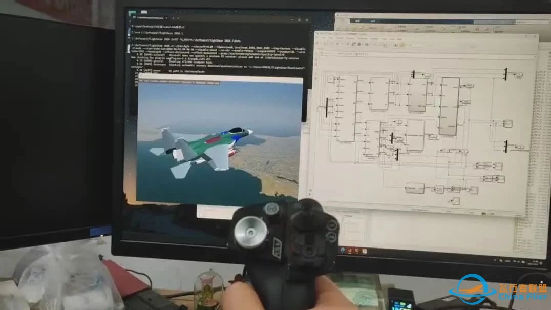 FlightGear+MATLAB+飞行手柄实现实时飞控视景系统-727 