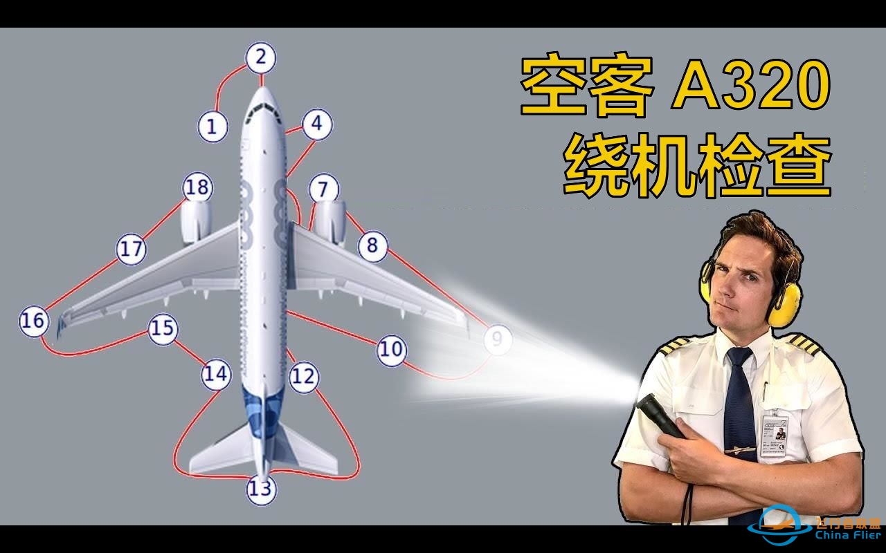 【Captain Joe】空客 A320 绕机检查介绍（双语字幕）-1555 