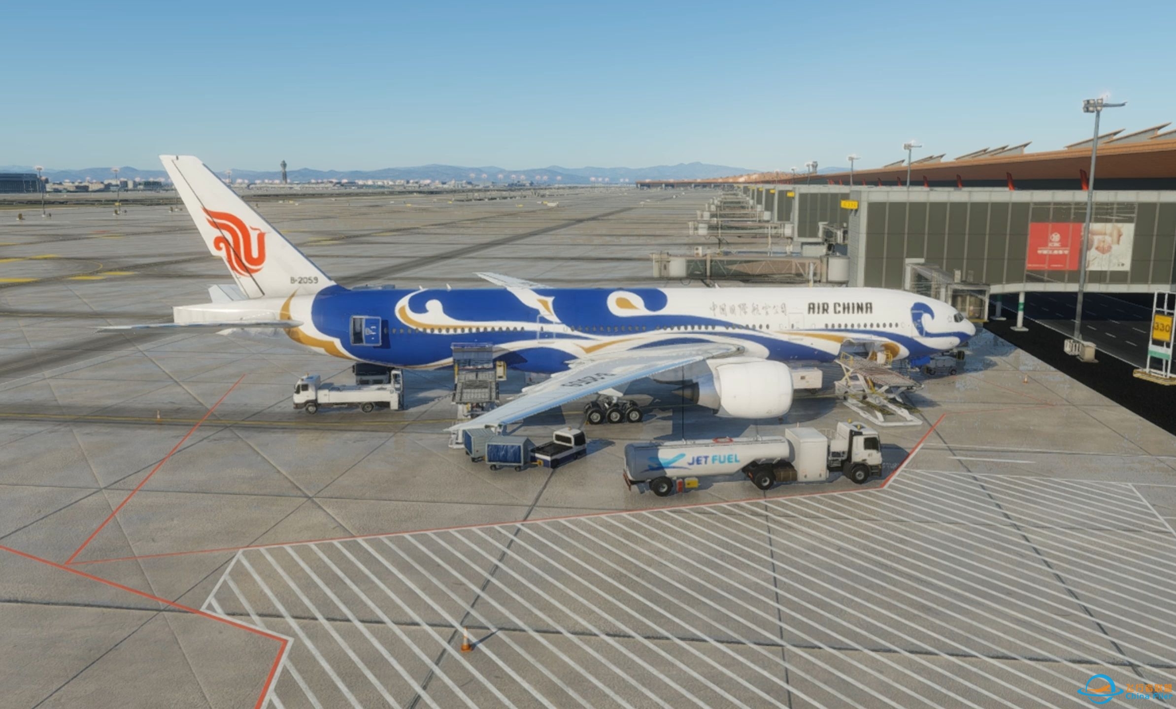 Xplane12航线记录之#北京首都(PEK)-喀什徕宁(KHG)-7028 