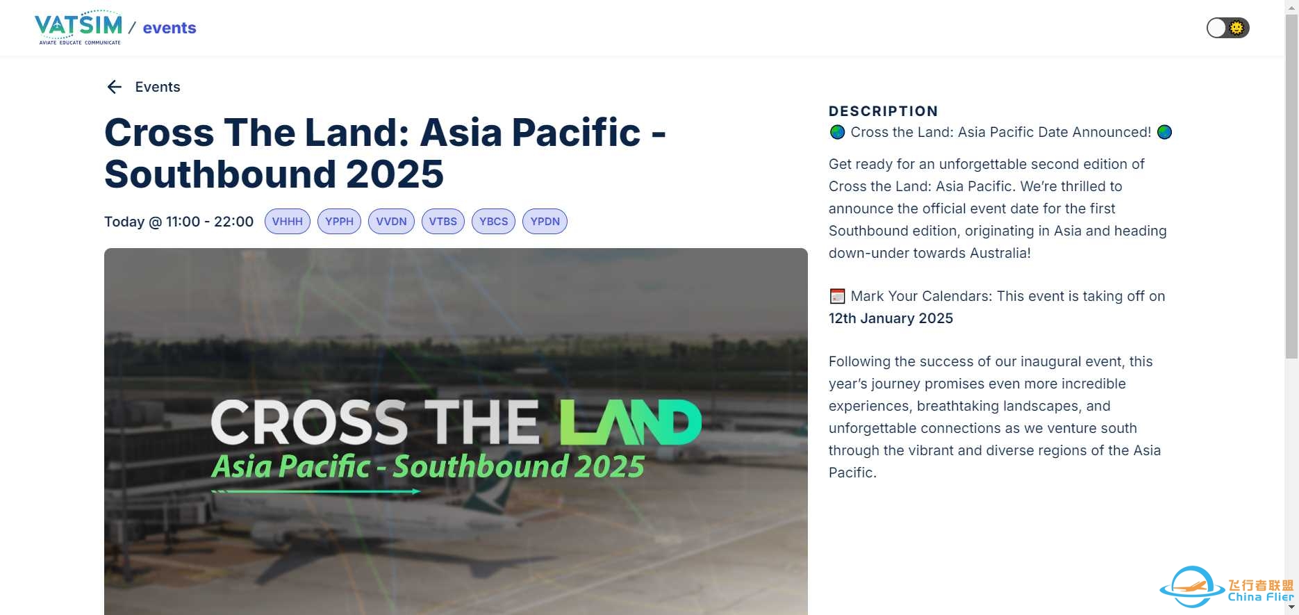 Cross The Land: Asia Pacific - Southbound 2025-2252 