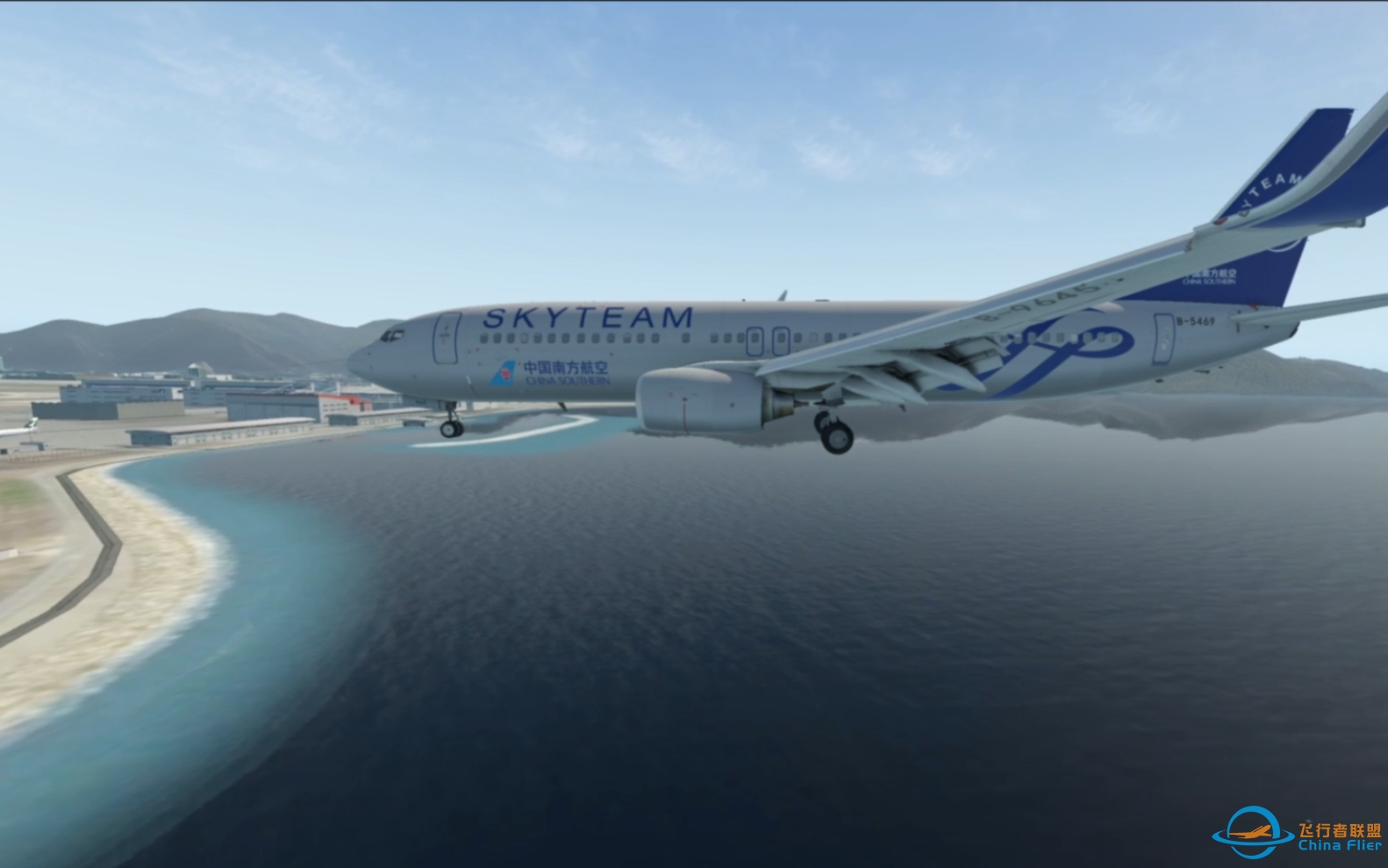 x-plane11从乘客到驾驶员，沉浸式体验广州白云到香港国际，二手司机纯手动驾驶-1448 