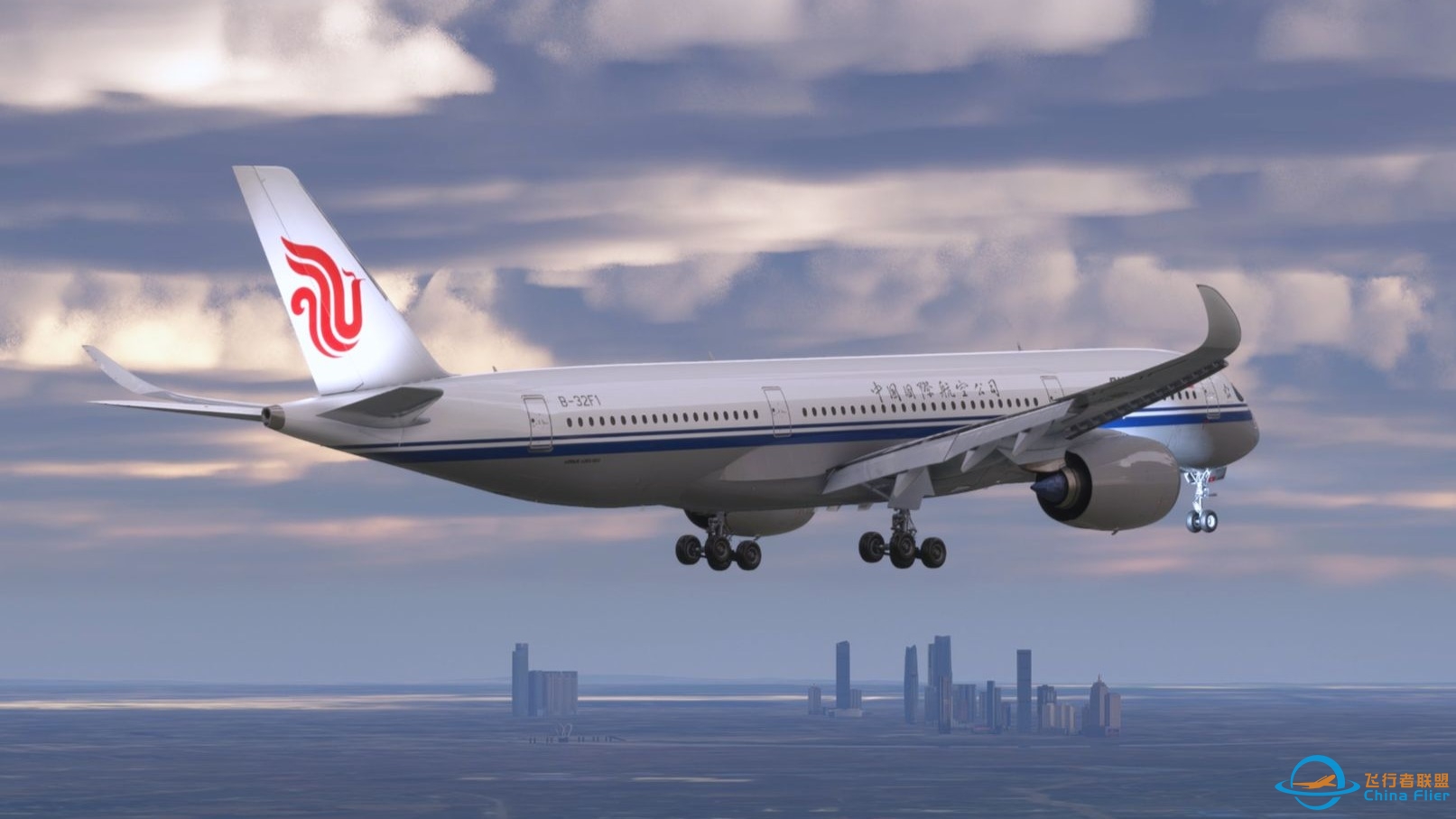 【模拟飞行2020】中国国际航空A350-900沈阳桃仙06落地（飘）-2341 