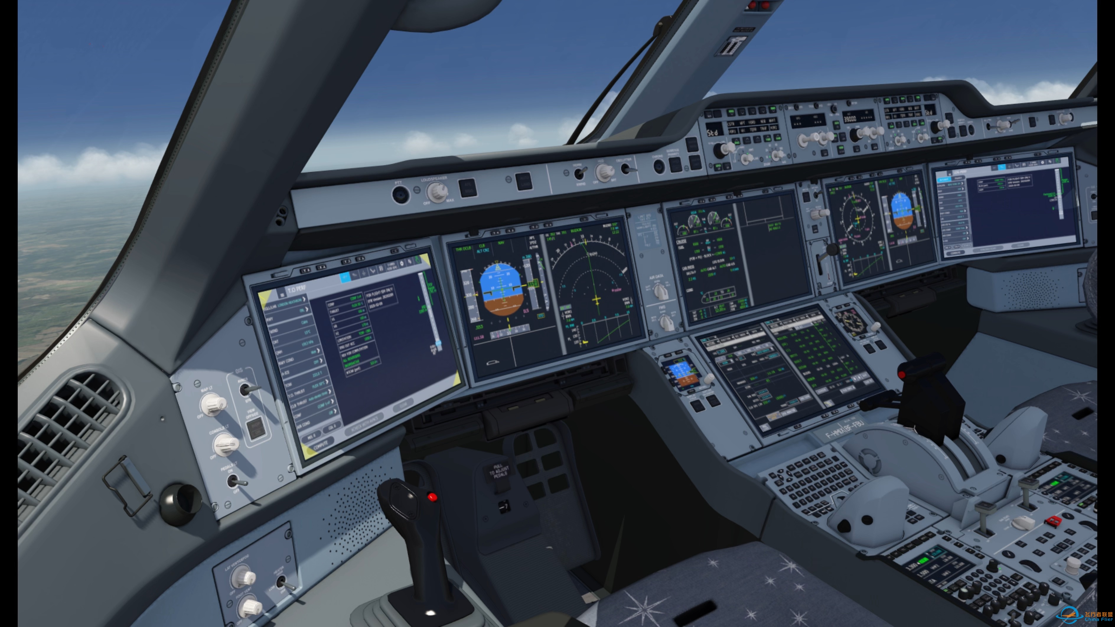 【Aerofly】A350开发末期预告.航电工作中！“MAN DTO, NOISE N1, THR DCLB !”-7323 