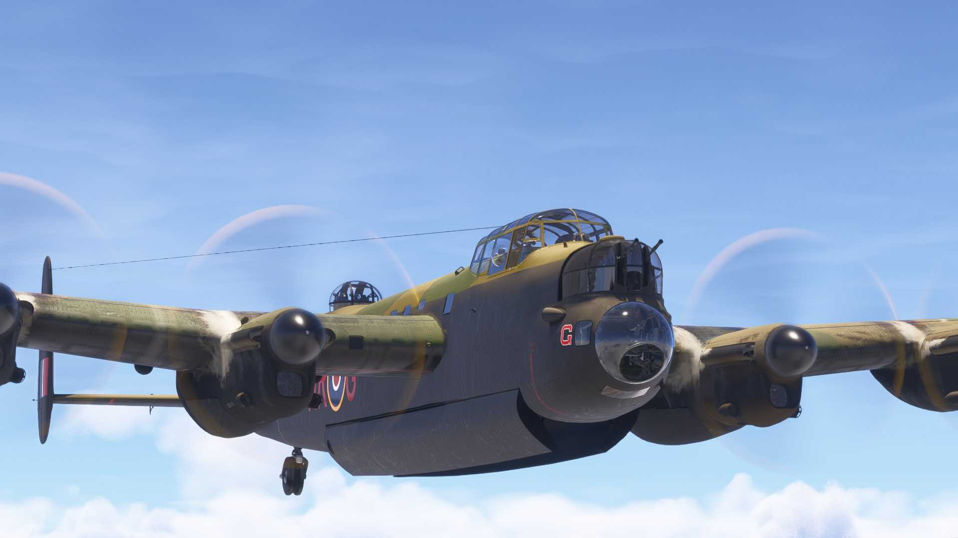 飞一下二战经典轰炸机-兰开斯特-5555 