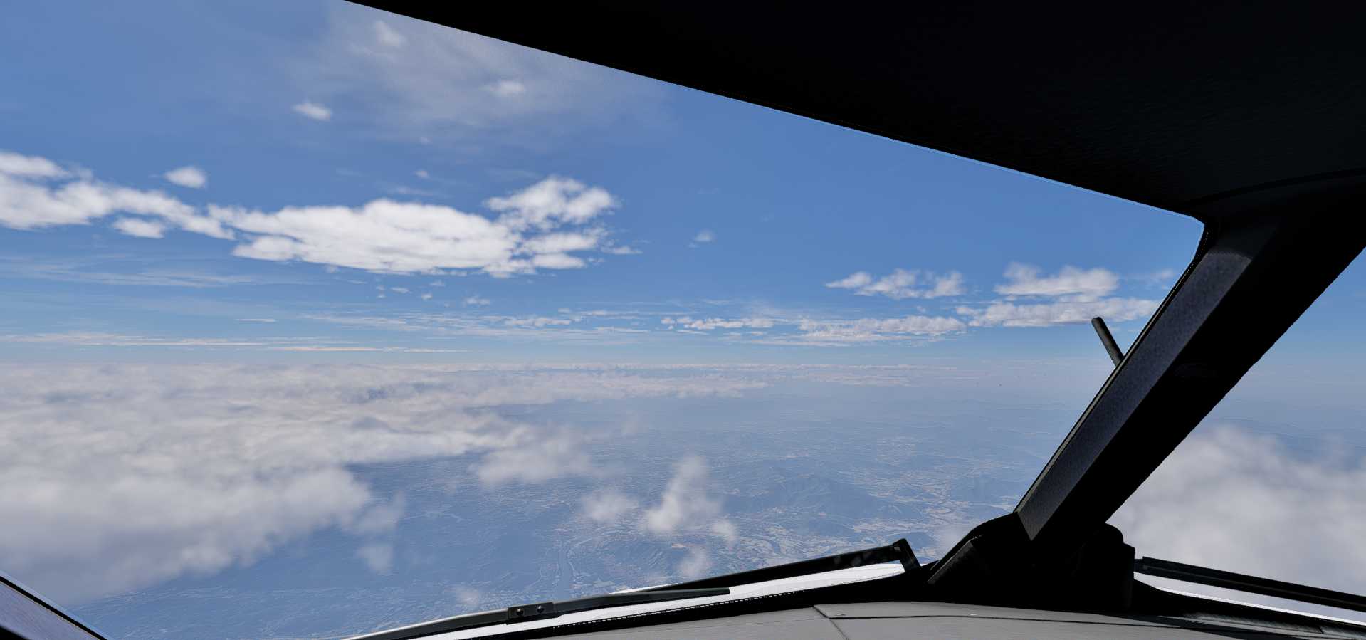 xplane 12 厦门起飞 看风景 中间还遇到局部降雨-9531 