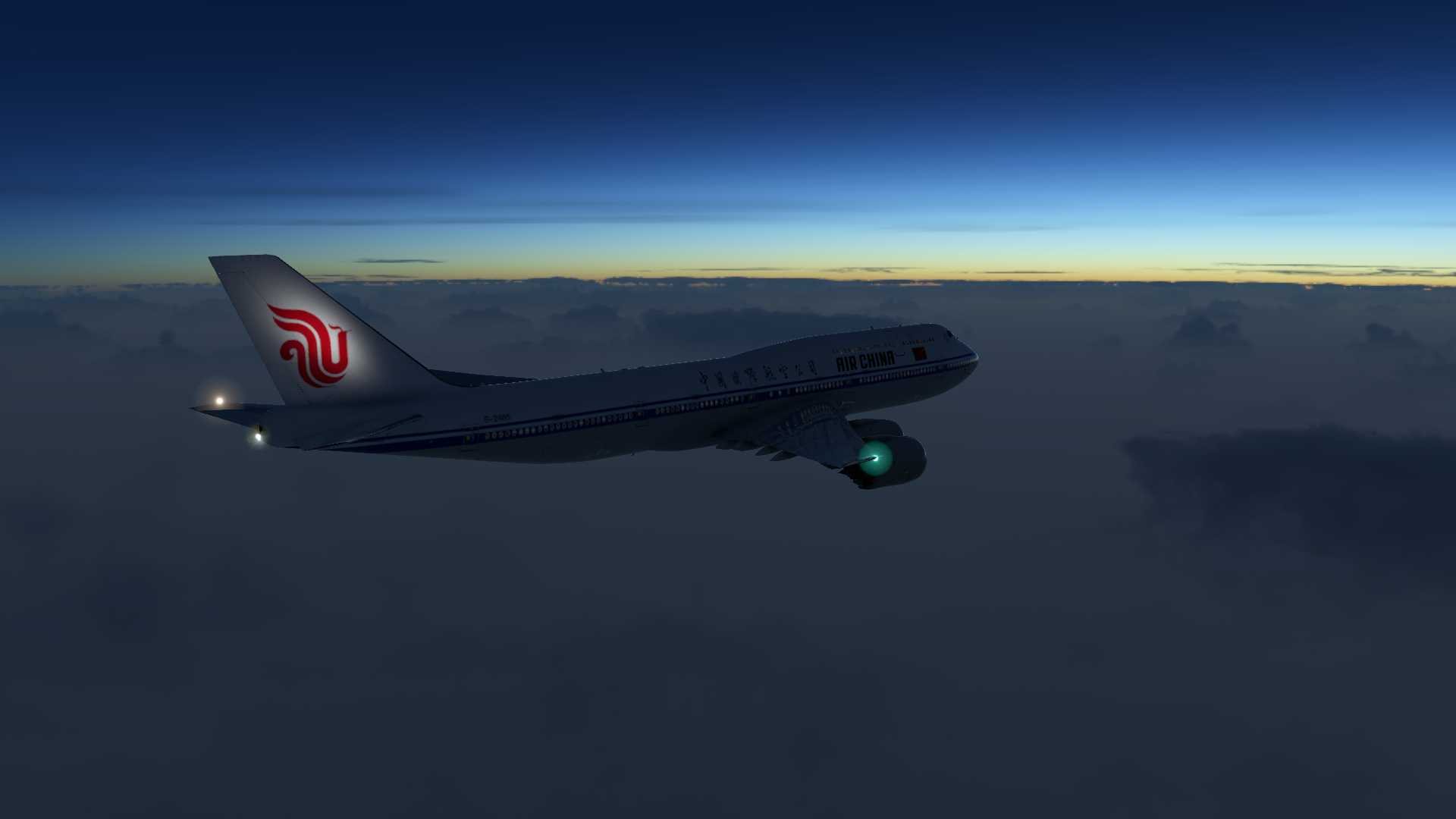 ZBAA-KJFK CCA981 大圆航线极夜-4181 