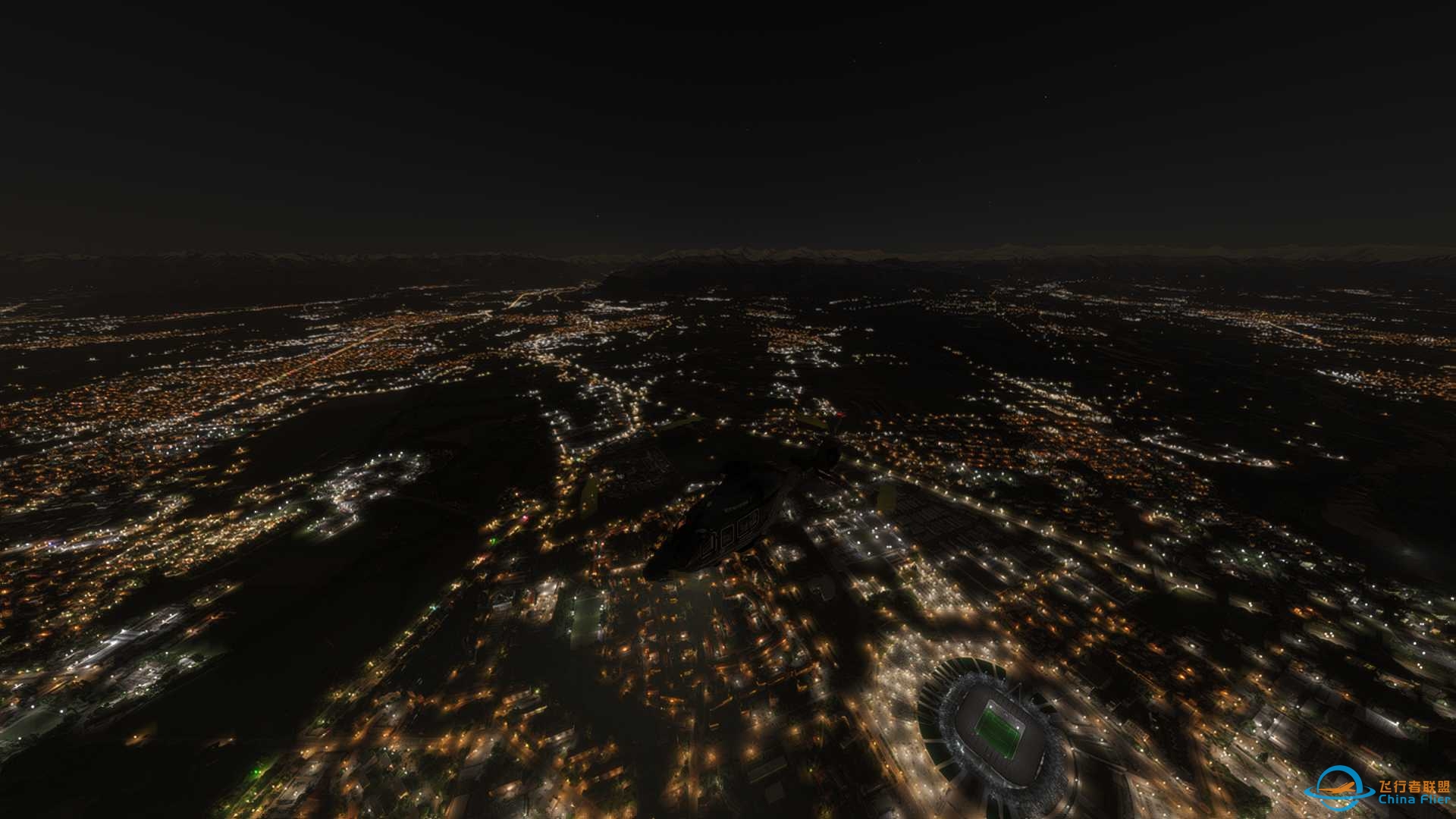 H160都灵忘罗马转场夜间飞行-2566 