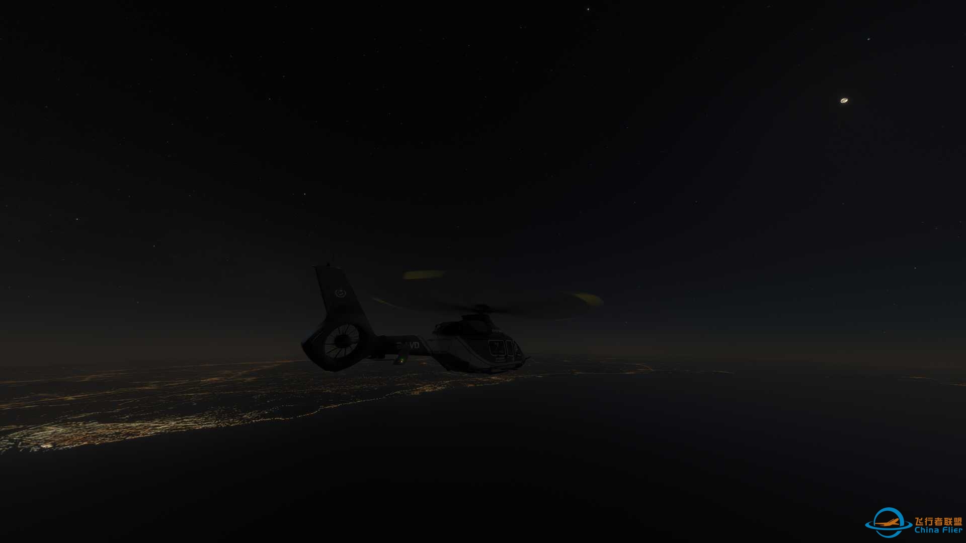 H160都灵忘罗马转场夜间飞行-4623 