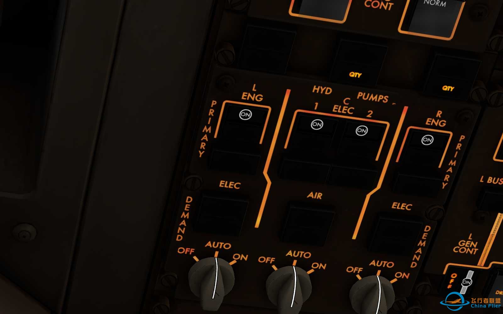 767顶板HYD QTY亮灯了是怎么回事-990 