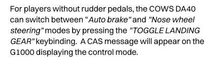 2020用的cows的da40，为啥地面无法转向？-247 