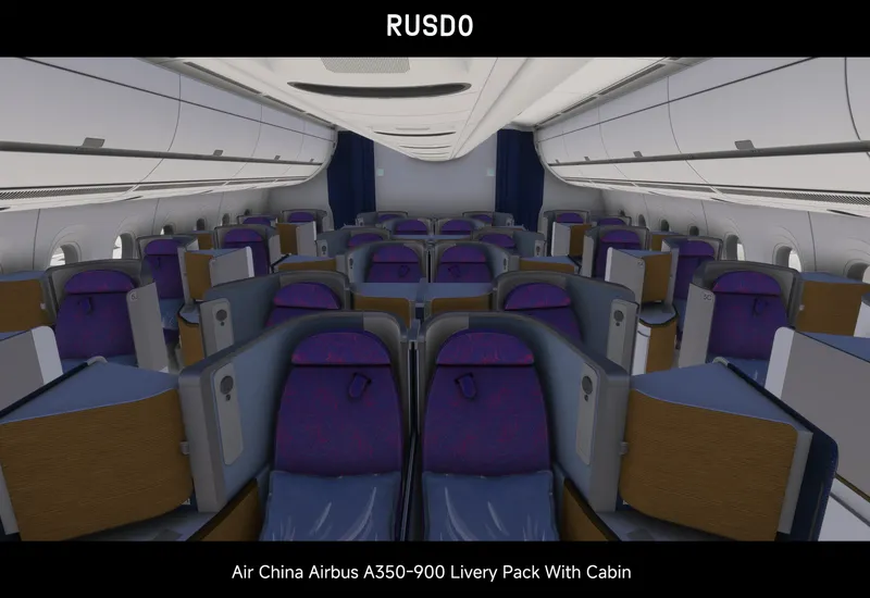 【2020/2024（含客舱）】中国国际航空公司A350-900标准涂装机...-1908 