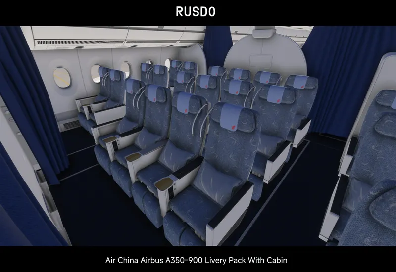 【2020/2024（含客舱）】中国国际航空公司A350-900标准涂装机...-7818 