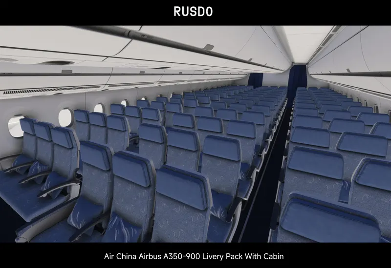 【2020/2024（含客舱）】中国国际航空公司A350-900标准涂装机...-2974 