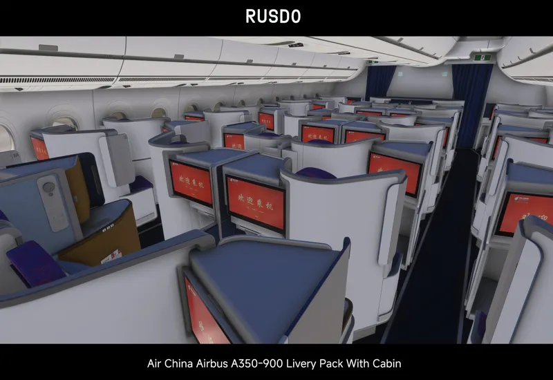 【2020/2024（含客舱）】中国国际航空公司A350-900标准涂装机...-868 