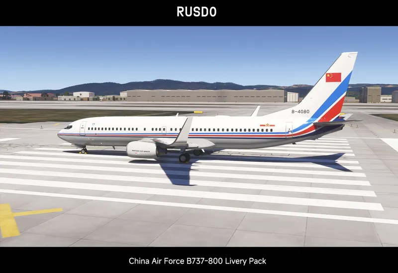 【PMDG/MSFS2024】中国空军 B737-800 全机队涂装包-7183 