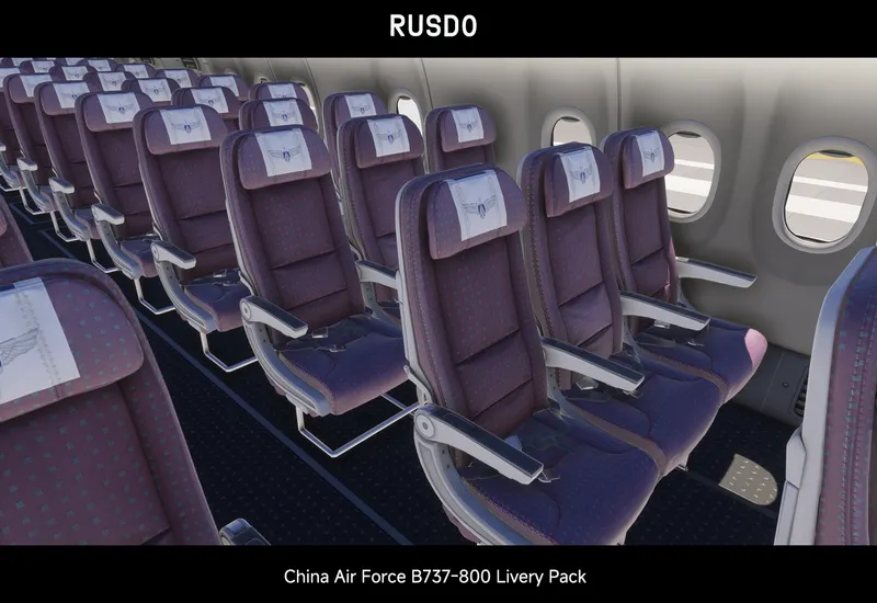 【PMDG/MSFS2024】中国空军 B737-800 全机队涂装包-7570 