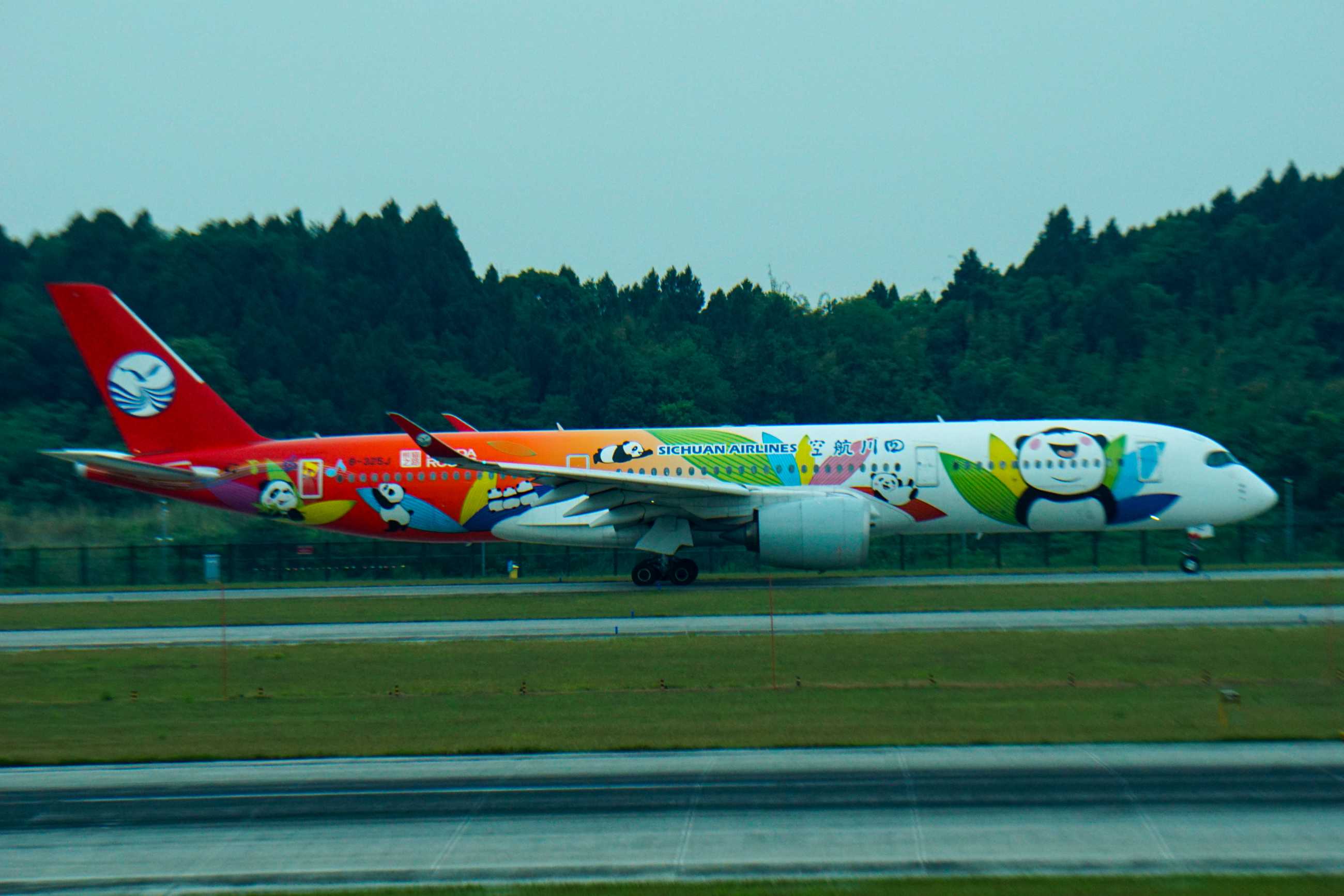 天府拍机四川航空359-4148 