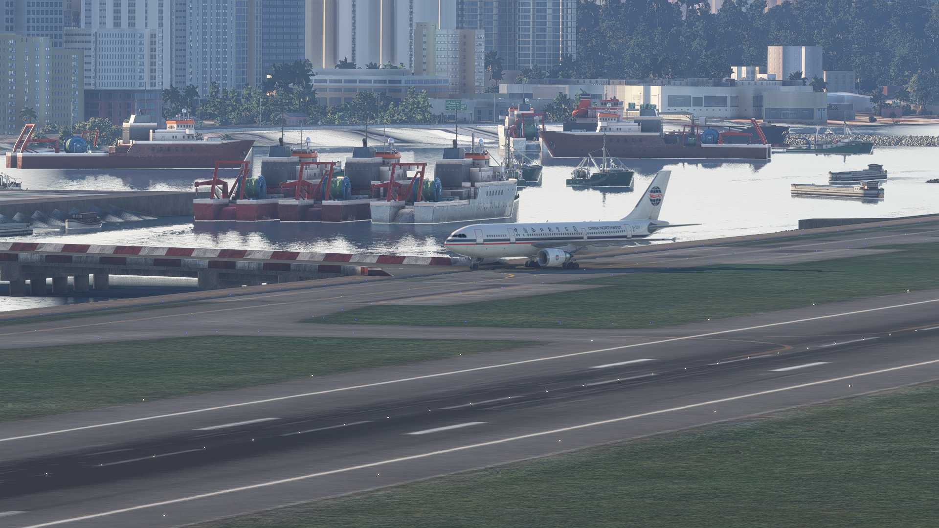 绝版图片：香港启德&amp;中国西北航空&amp;空客A300-600R-6337 