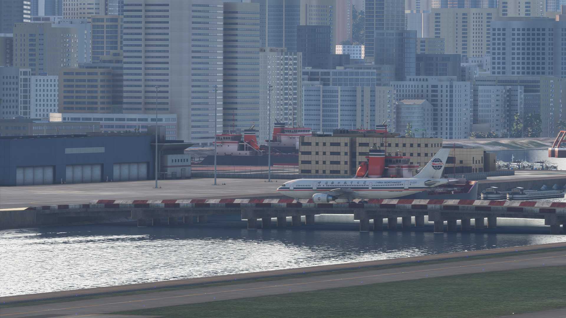 绝版图片：香港启德&amp;中国西北航空&amp;空客A300-600R-7368 