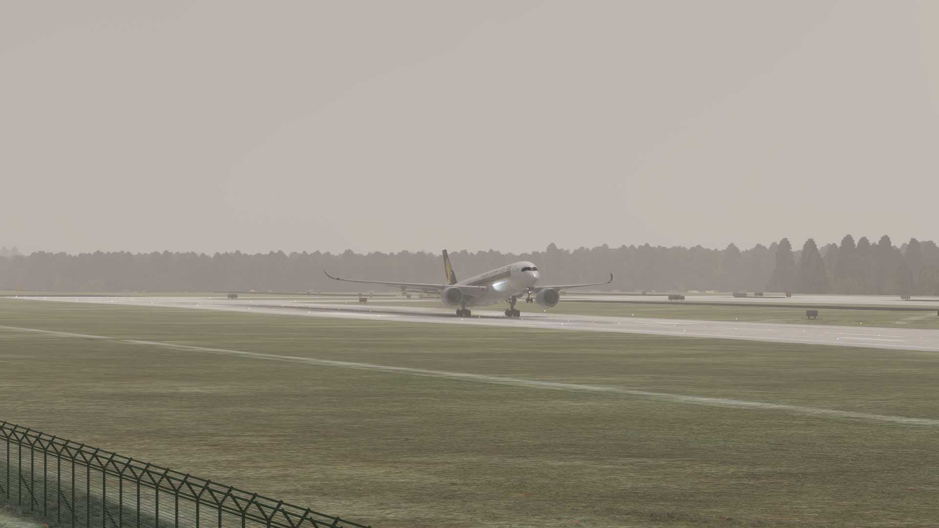 新加坡航空A350-900着陆ZUTF-2012 