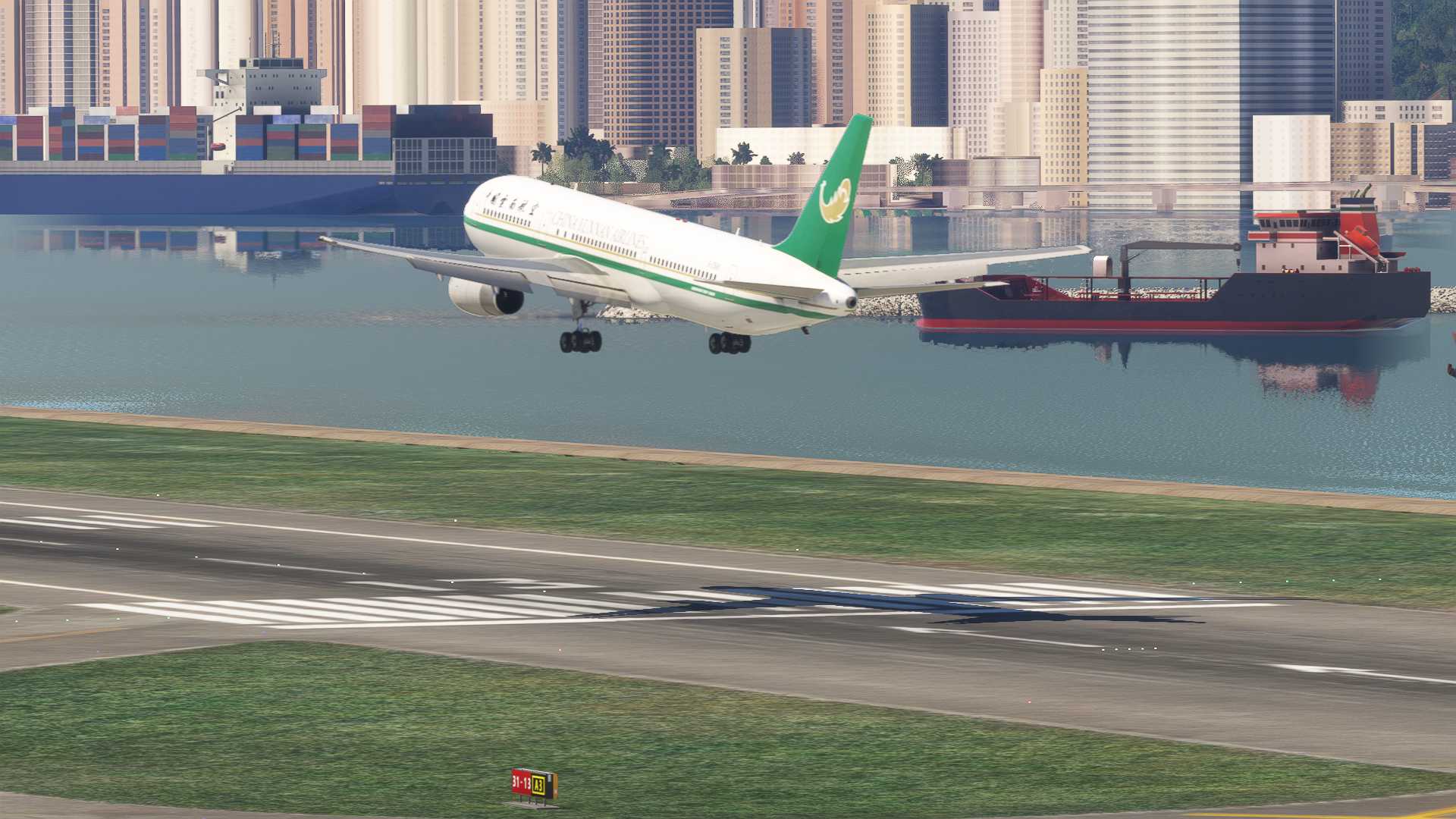 入手767后再飞启德-7242 