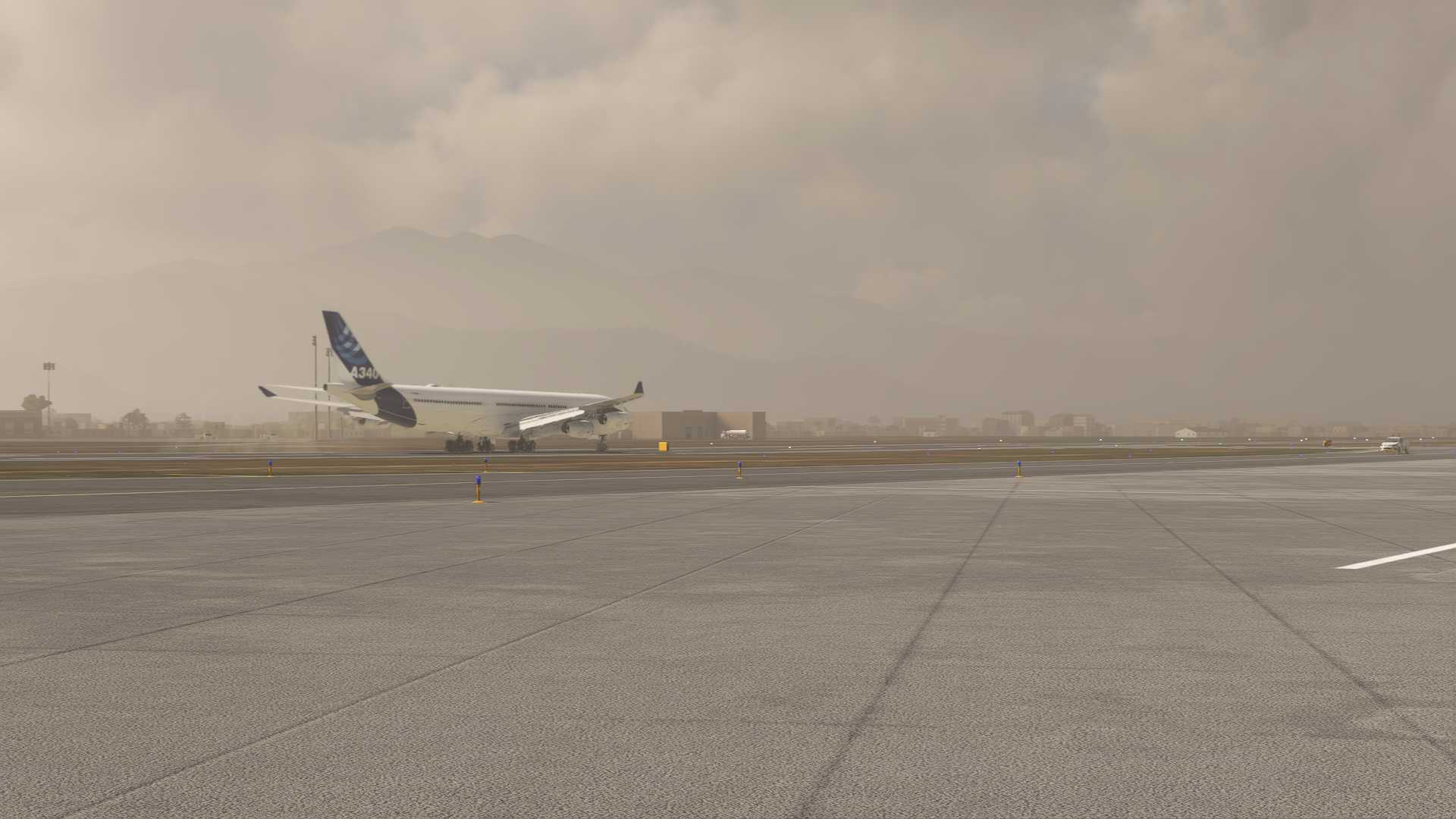 加德满都A340落地-7906 