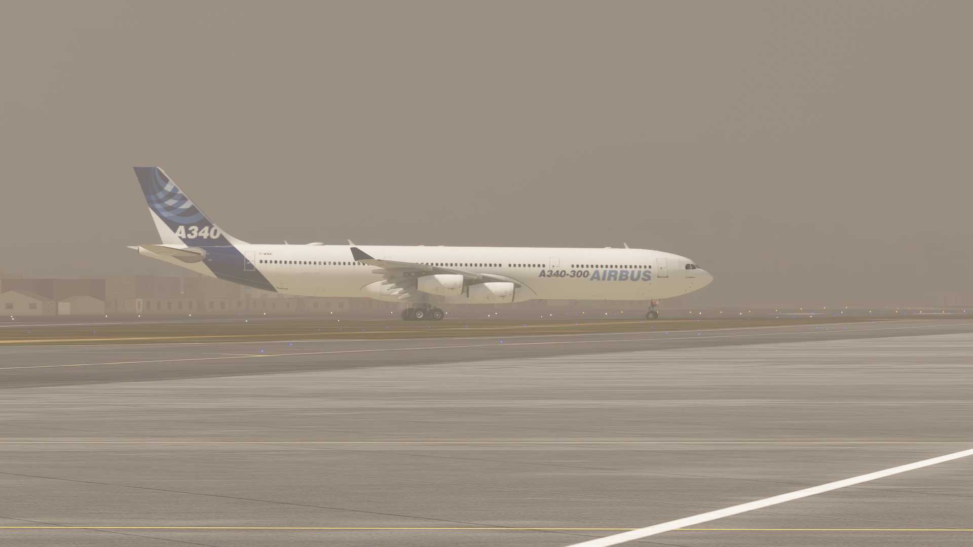 加德满都A340落地-3303 