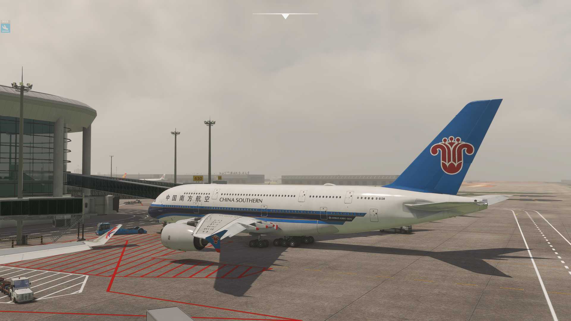 成渝专线A380落地成都-8434 