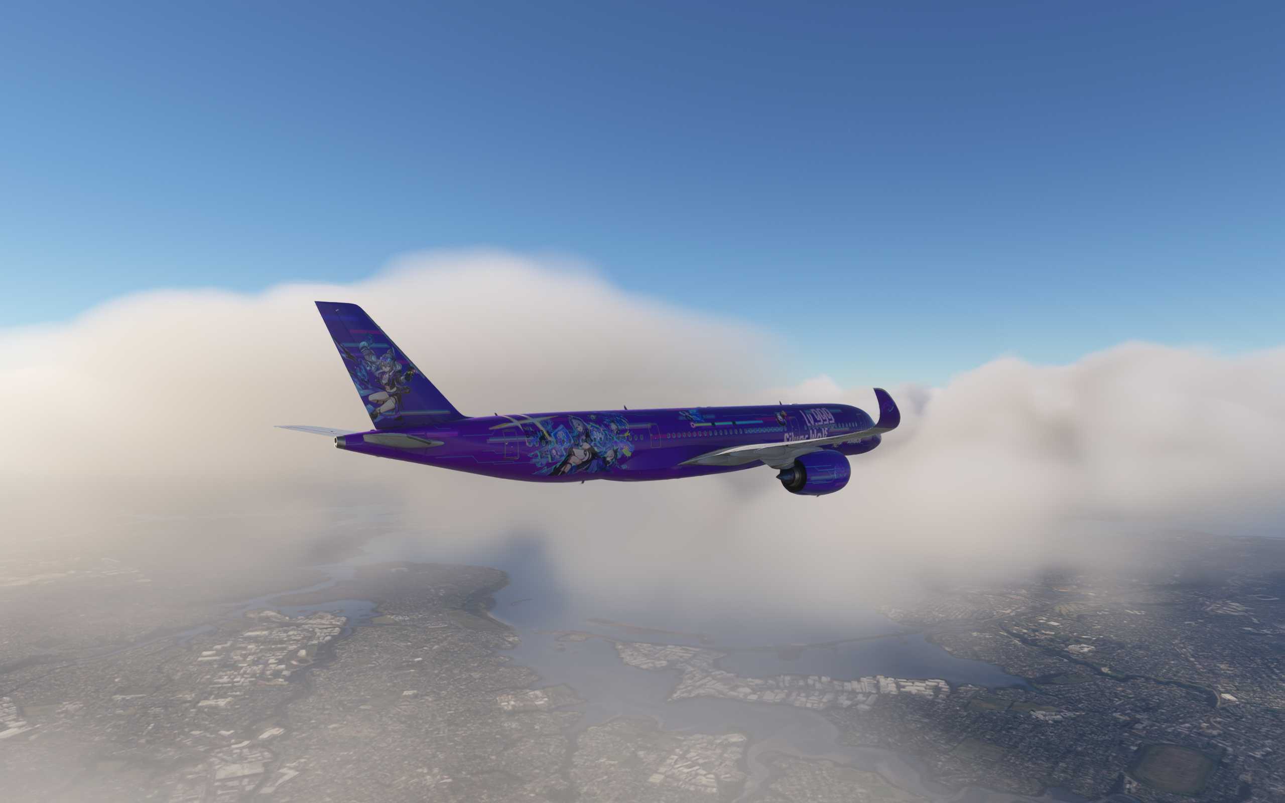 【MFS2020】ZSPD-ZGGG-NZAA A350崩坏：星穹铁道狼尊Lv999涂装试飞-1362 