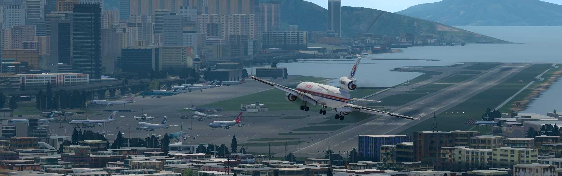 MD11降落启德-8908 