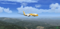 FSX B787 SCOOT @ KSQL