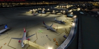 Orbx KSAN V2.0 新夜晚动态光影效果