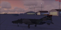 黄昏中的芒廷霍姆空军基地