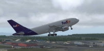 FedEx A310F，安克雷奇离场