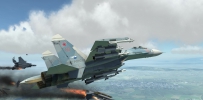 DCS WORLD游戏截图 苏27对战F15