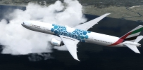 B777-300 Emirate EXPO 2020 Blue